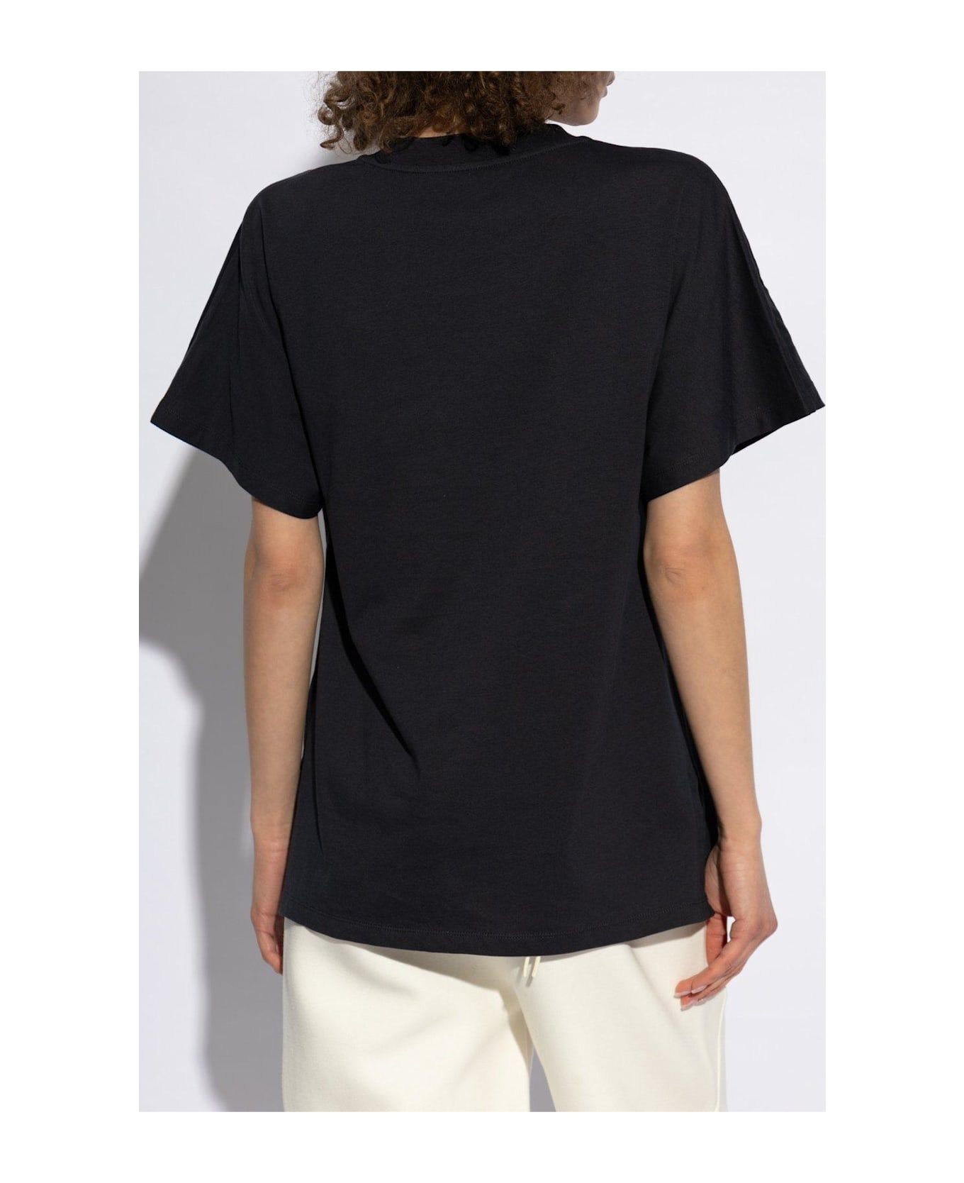 Embroidered Cursive Logo Crewneck T-shirt - 3