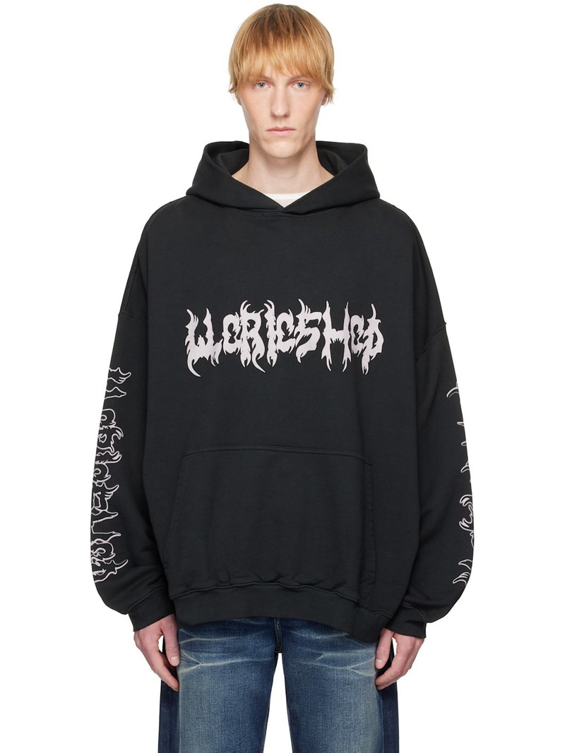 Black Faithless Oversized Hoodie 1