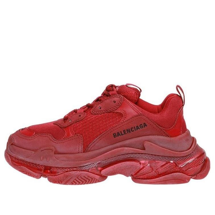 (WMNS) Balenciaga Triple S 'Burgundy' 544351W09O16016 - 1
