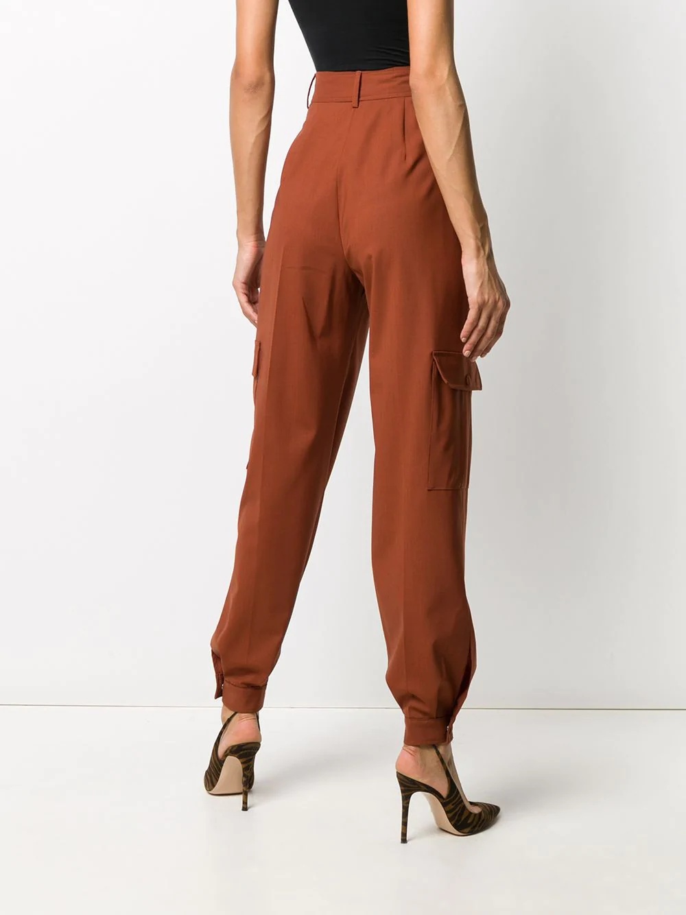 fitted cuffs tailored trousers - 4