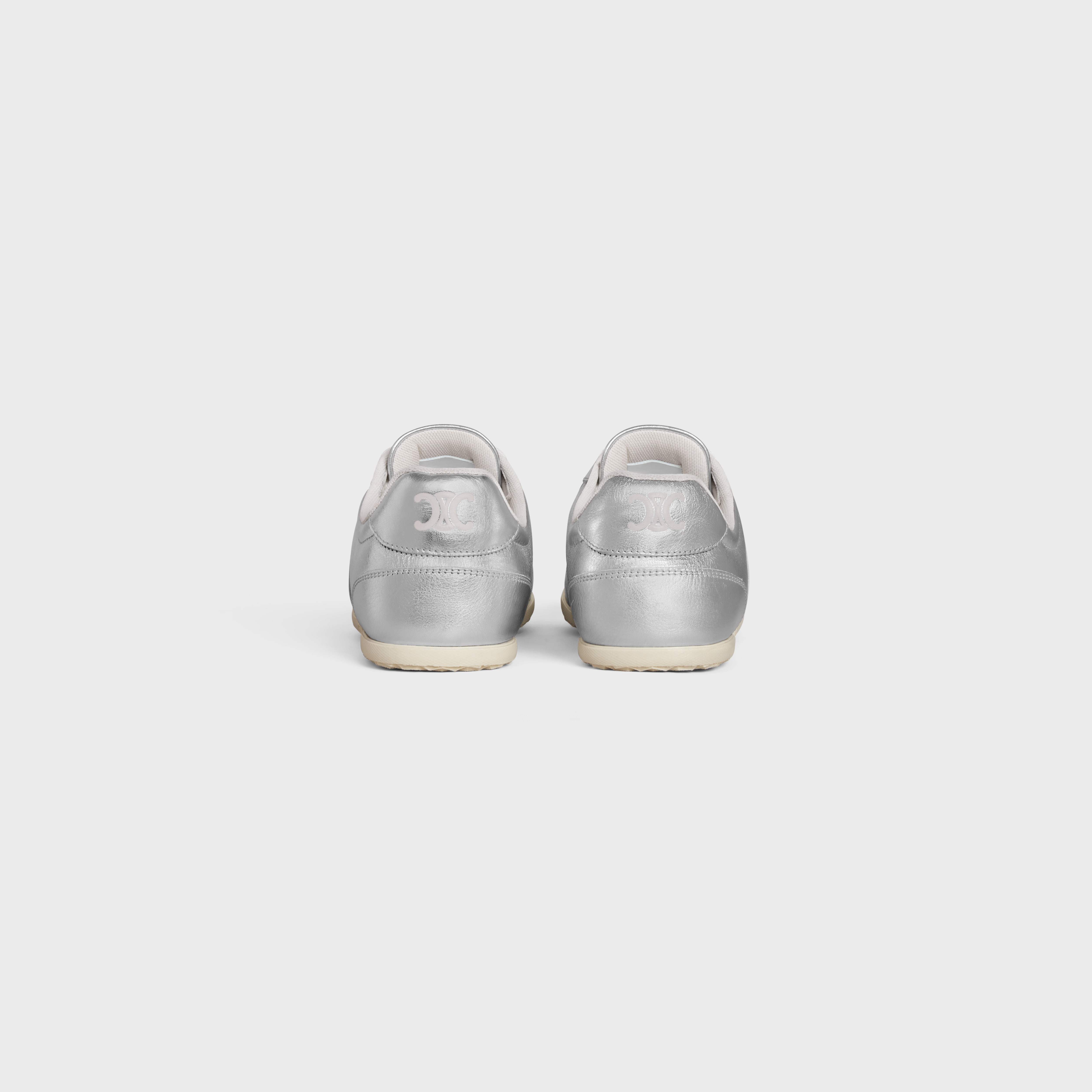 CELINE JOGGER LOW LACE-UP SNEAKER in LAMINATED CALFSKIN AND CALFSKIN - 3