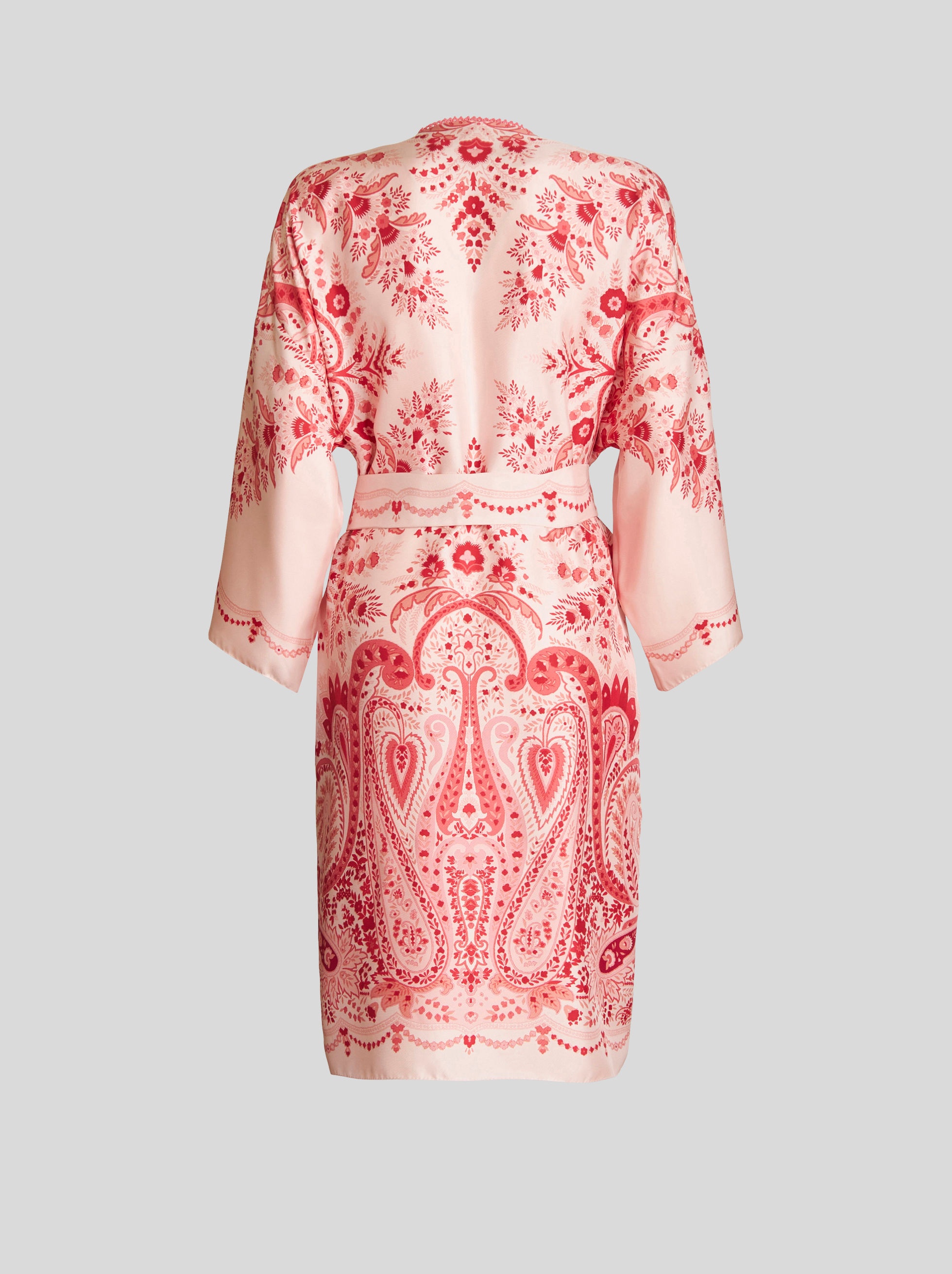 PAISLEY SILK DUSTER COAT - 5