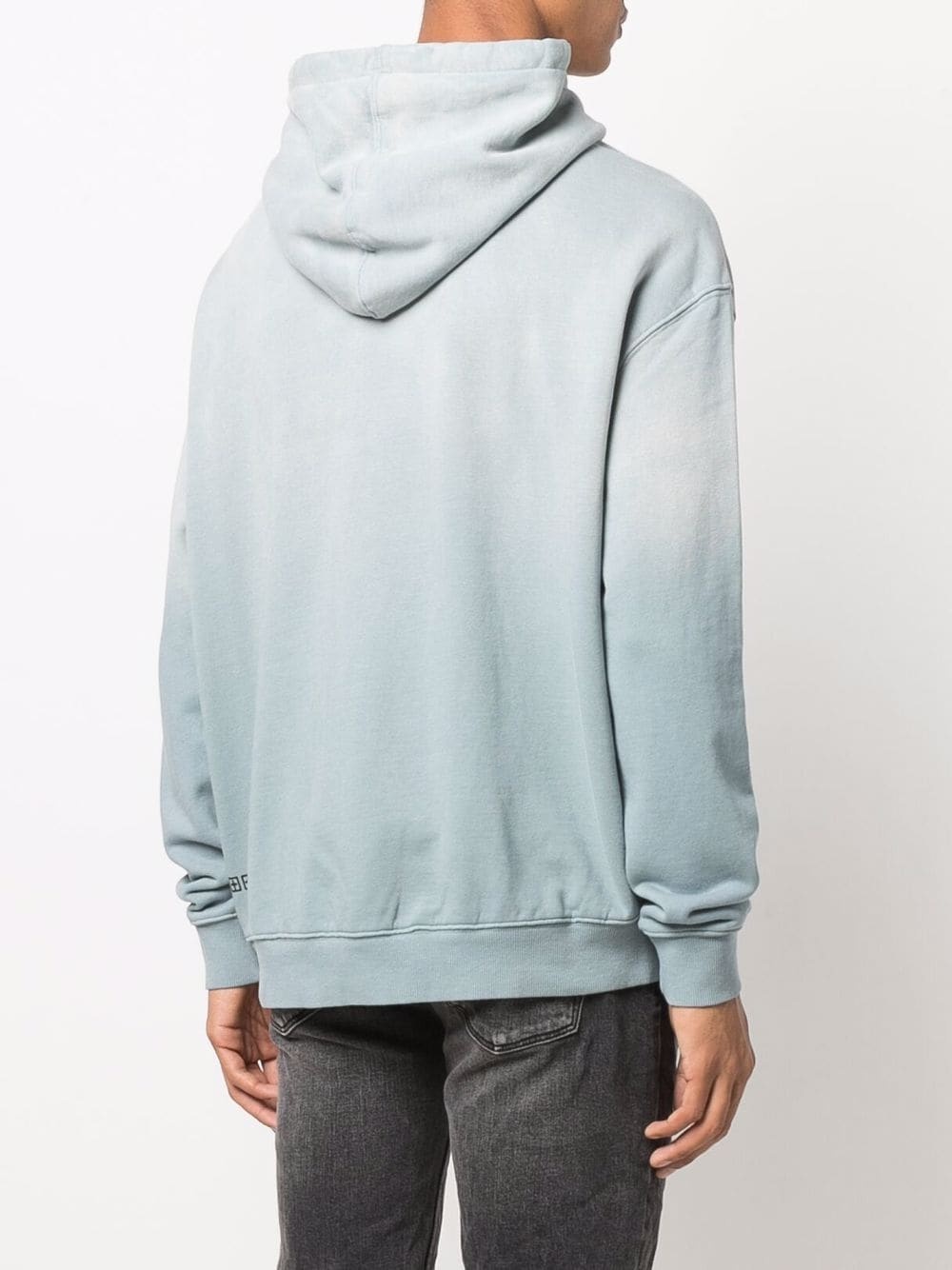 logo-print cotton hoodie - 4