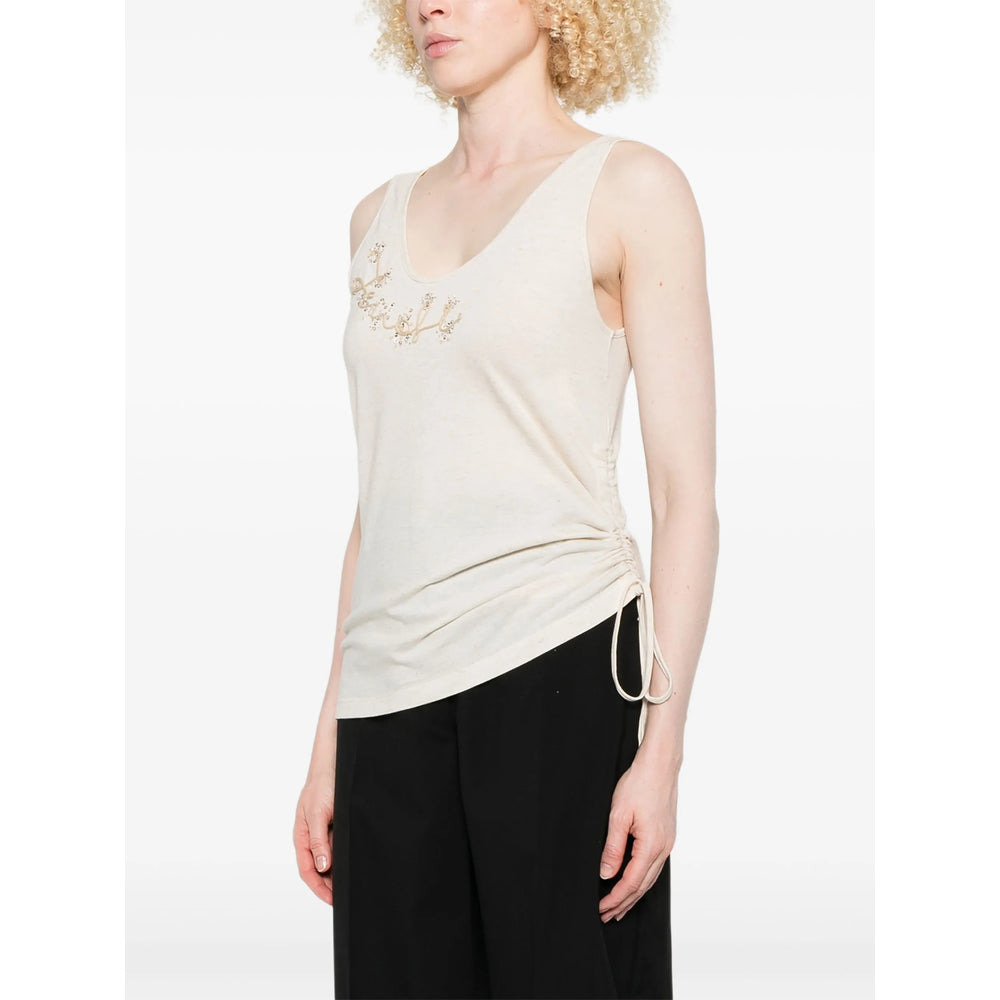 Fendi Neutrals Tops - Vests & Tank Tops Women - 5
