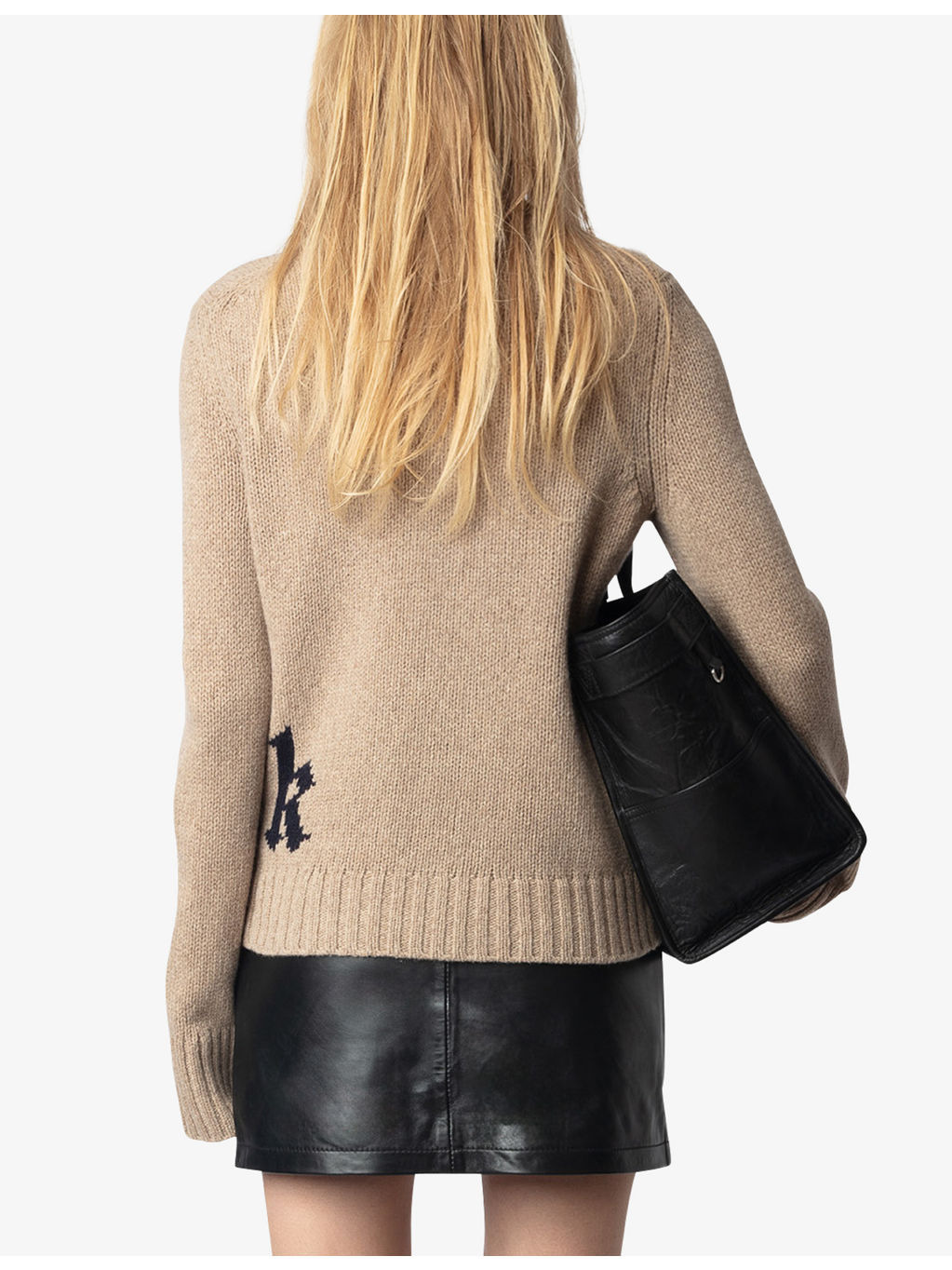 Nalma text-intarsia merino wool jumper - 4
