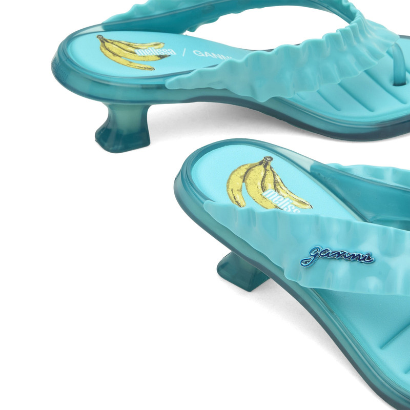Melissa x Ganni Thong Kitten Heel Sandals 4