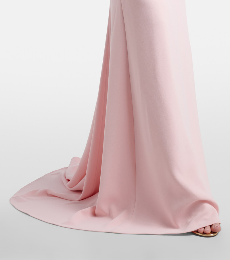 Alia strapless satin gown 5