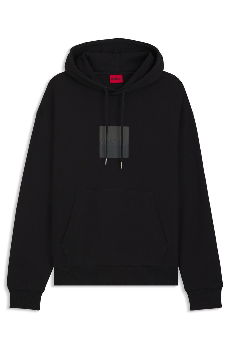 RELAXED-FIT HOODIE IN COTTON TERRY WITH SPLIT LOGO 1