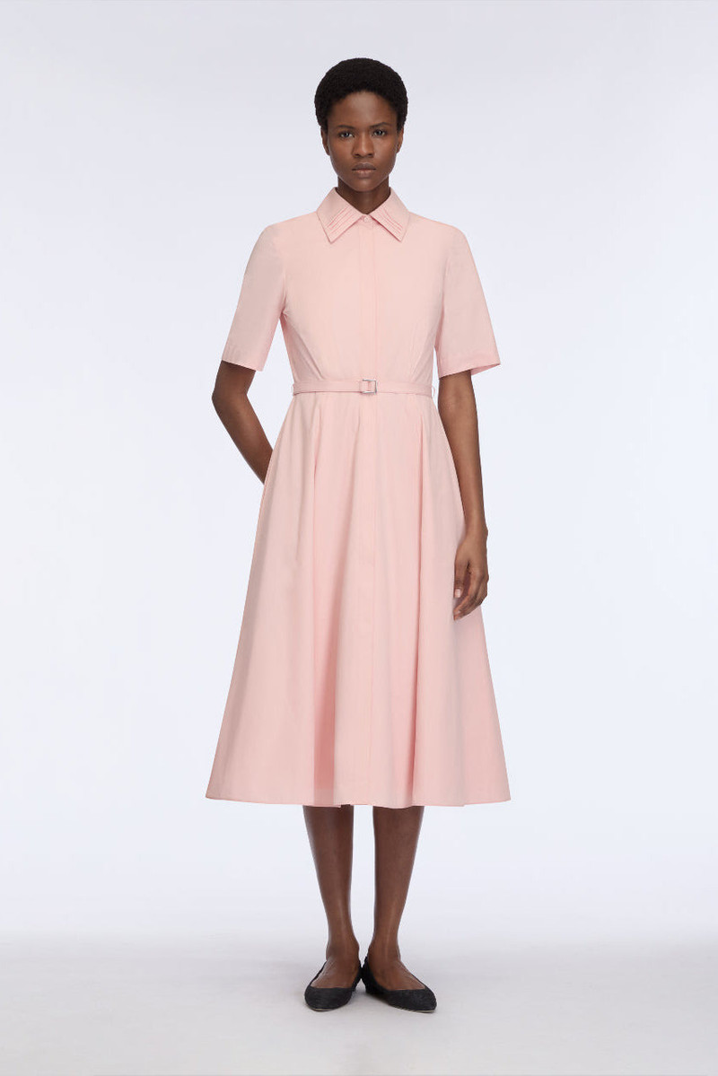 EMILIA WICKSTEAD Rubie Dress in Light Pink Cotton Popclan outlook