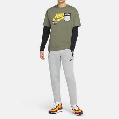 Nike Nike Sportswear Tech Fleece Casual Sports Drawstring Long Pants dark grey Gray CU4502-063 outlook