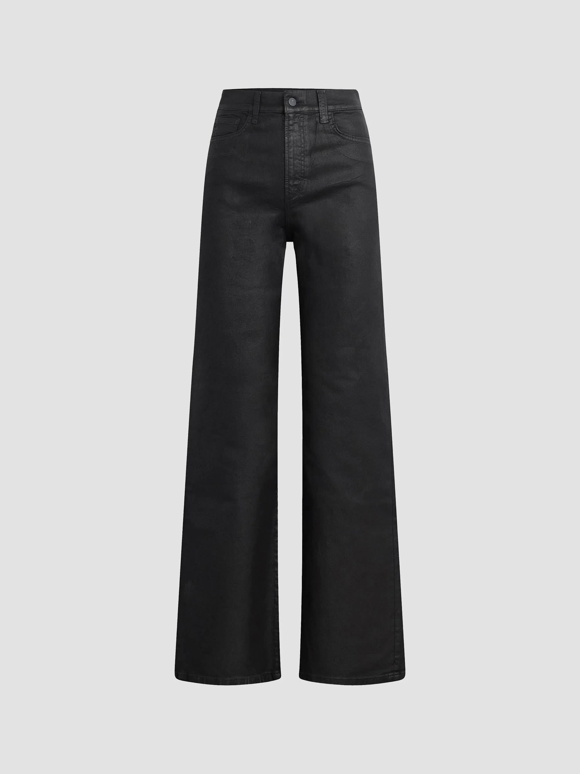 Women's The Foiled Mia Coated Jeans - Black Foil - 1