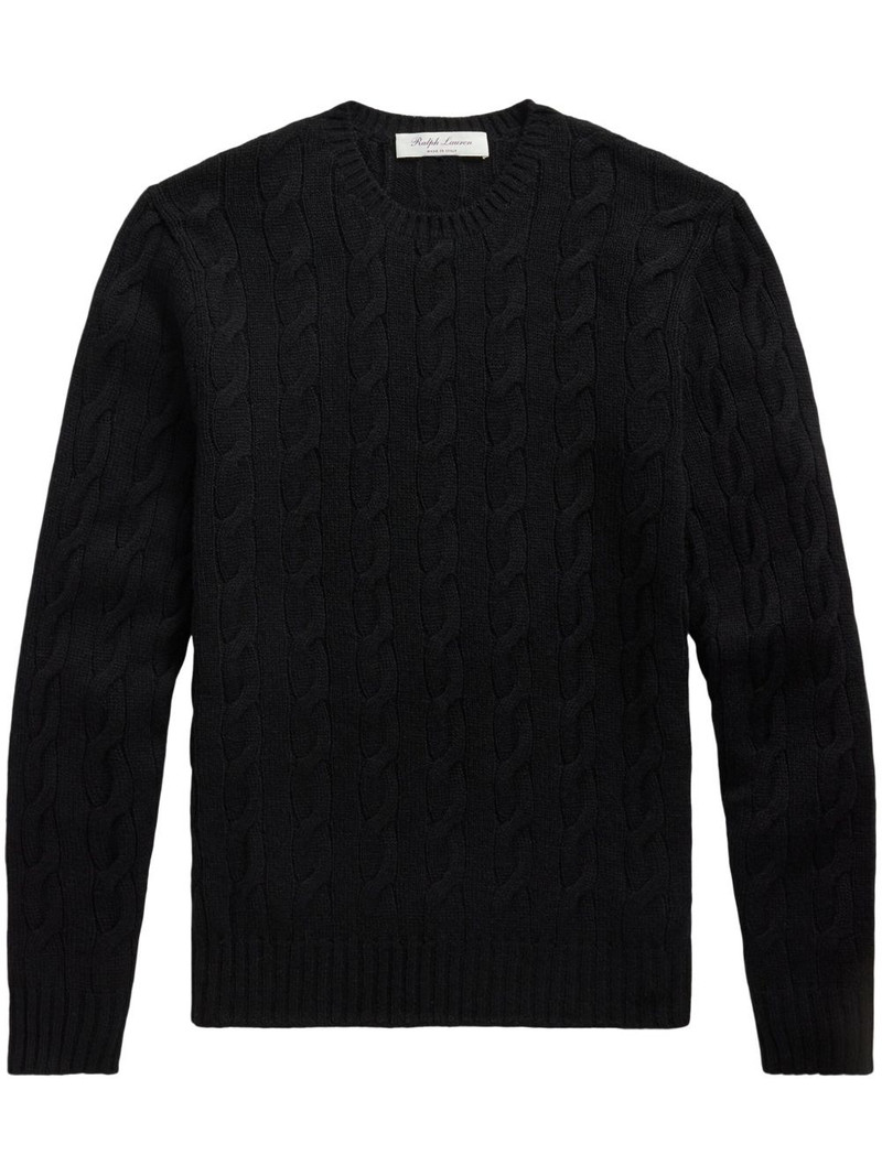 cable-knit cashmere jumper 1