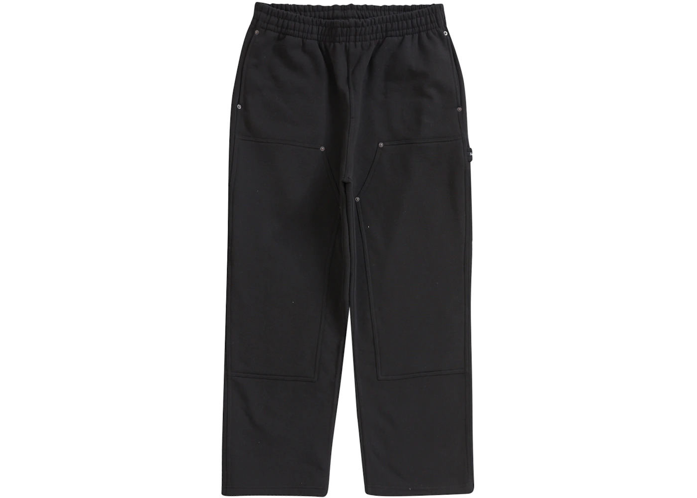 Supreme Double Knee Painter Sweatpant Black - 1