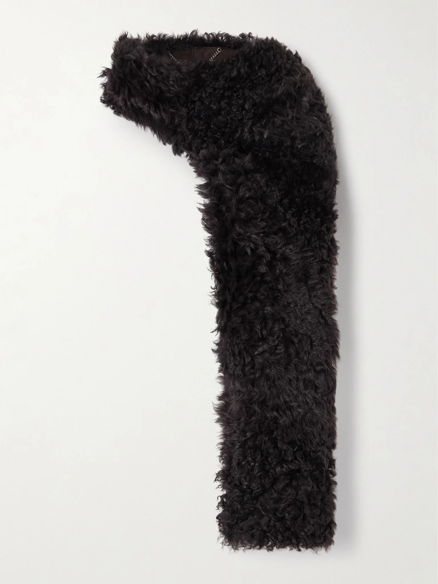 Shearling scarf Dark brown - 1