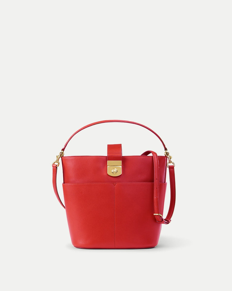 SMALL CREST LOCK BUCKET BAG 1