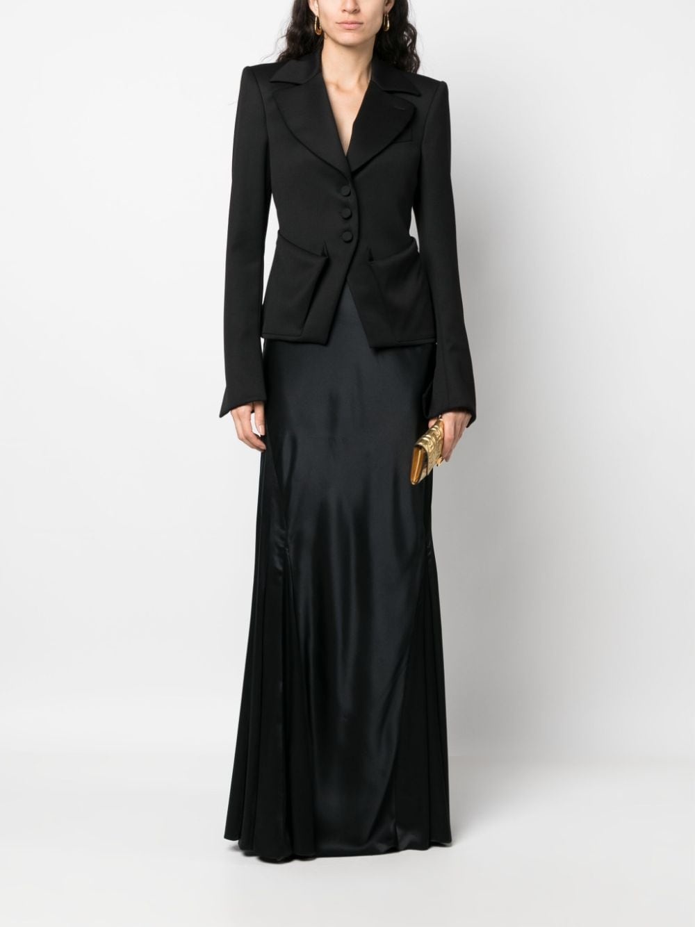 tailored single-breasted blazer - 2