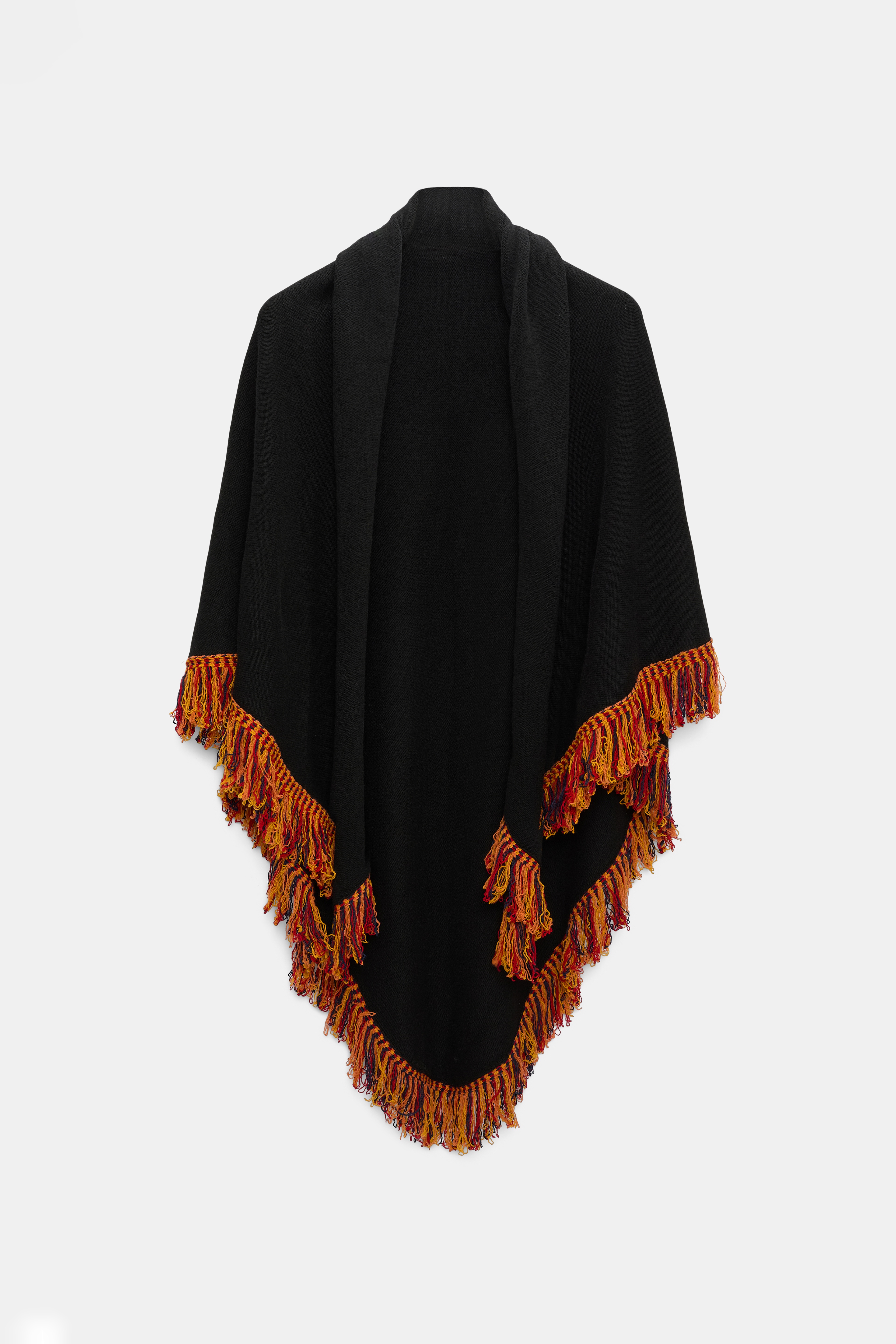 FRINGED COZYNESS poncho - 1