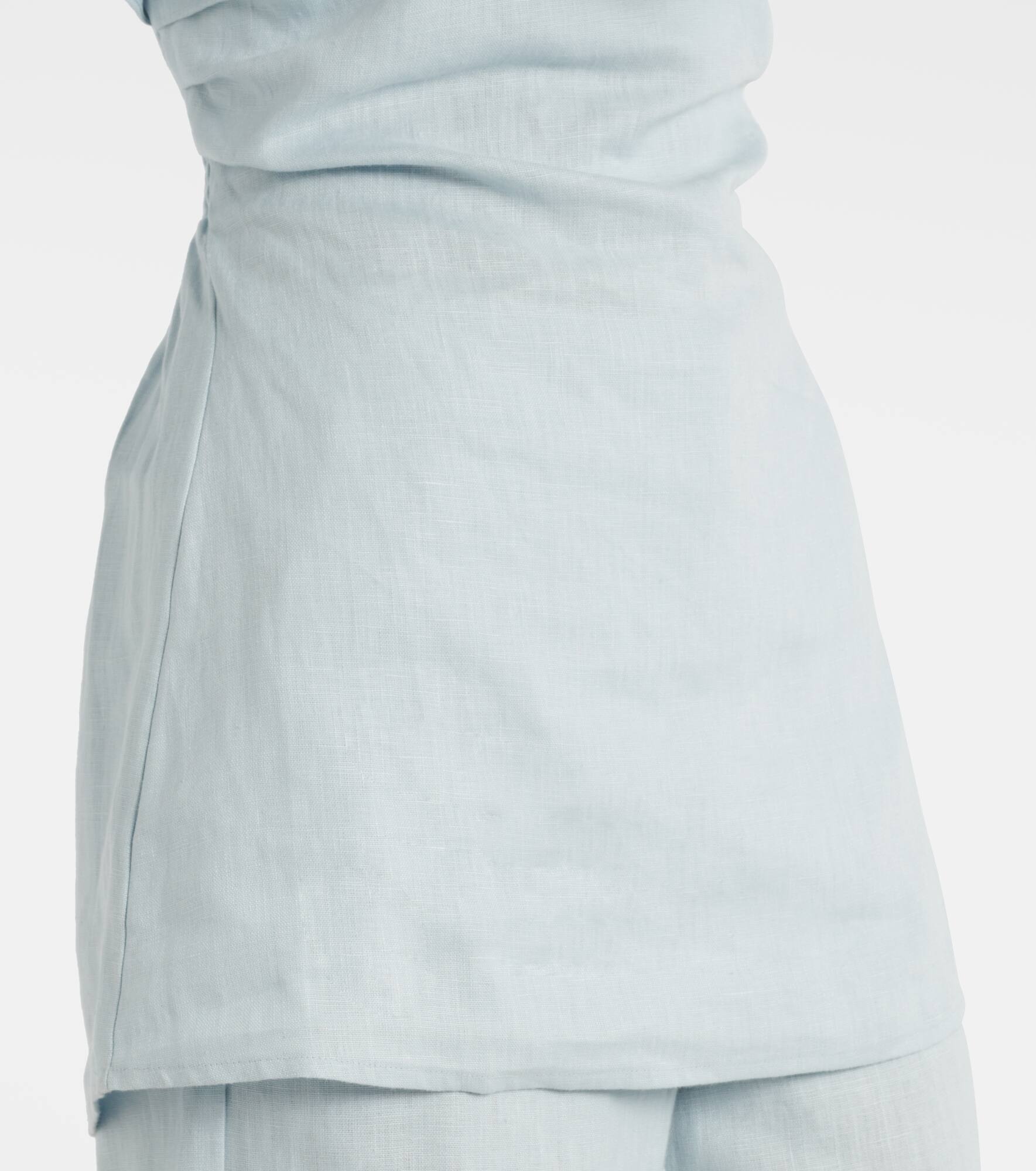 Boe Tunic strapless linen top - 5