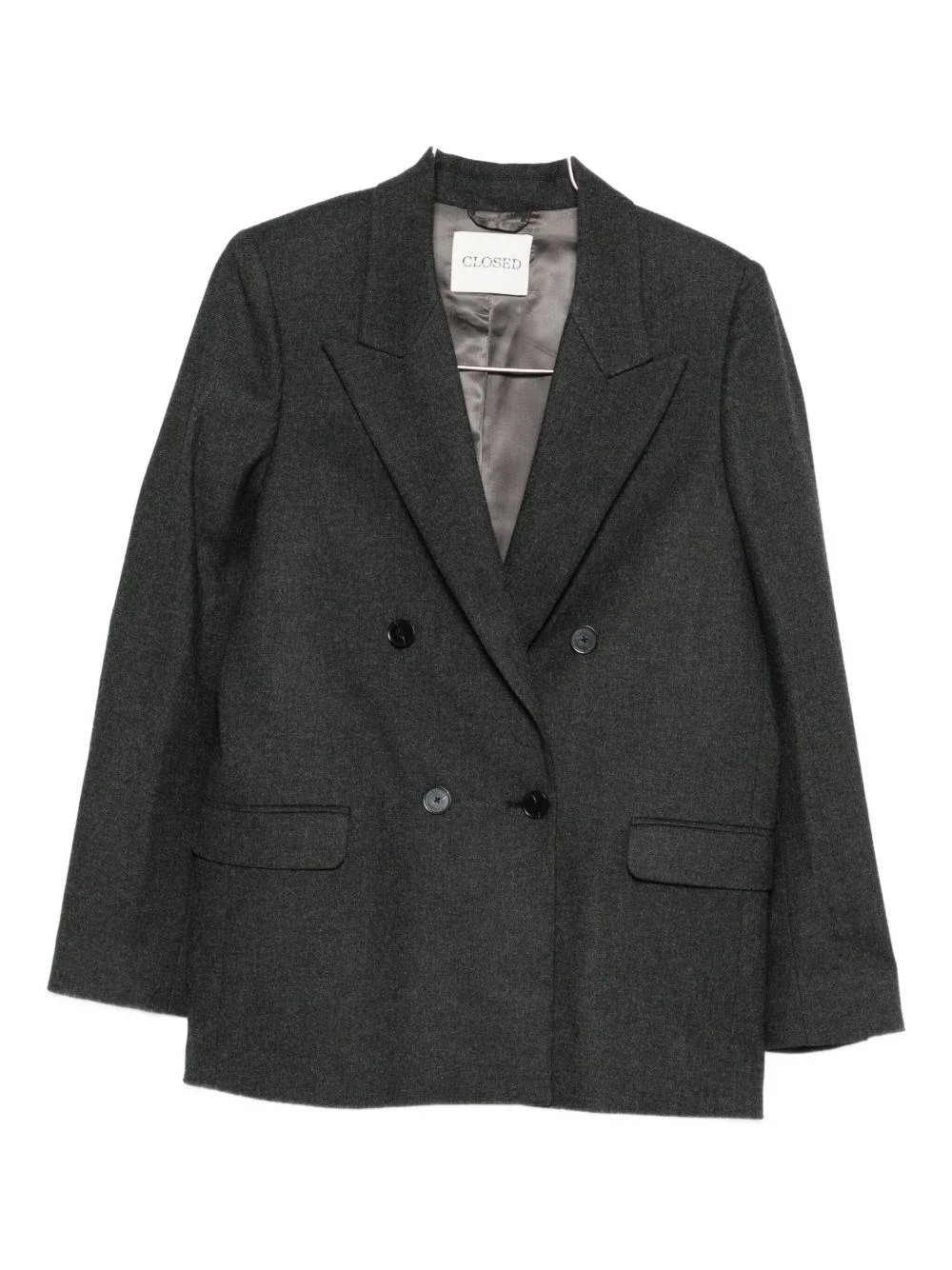 Wool blend double-breasted jacket - 1
