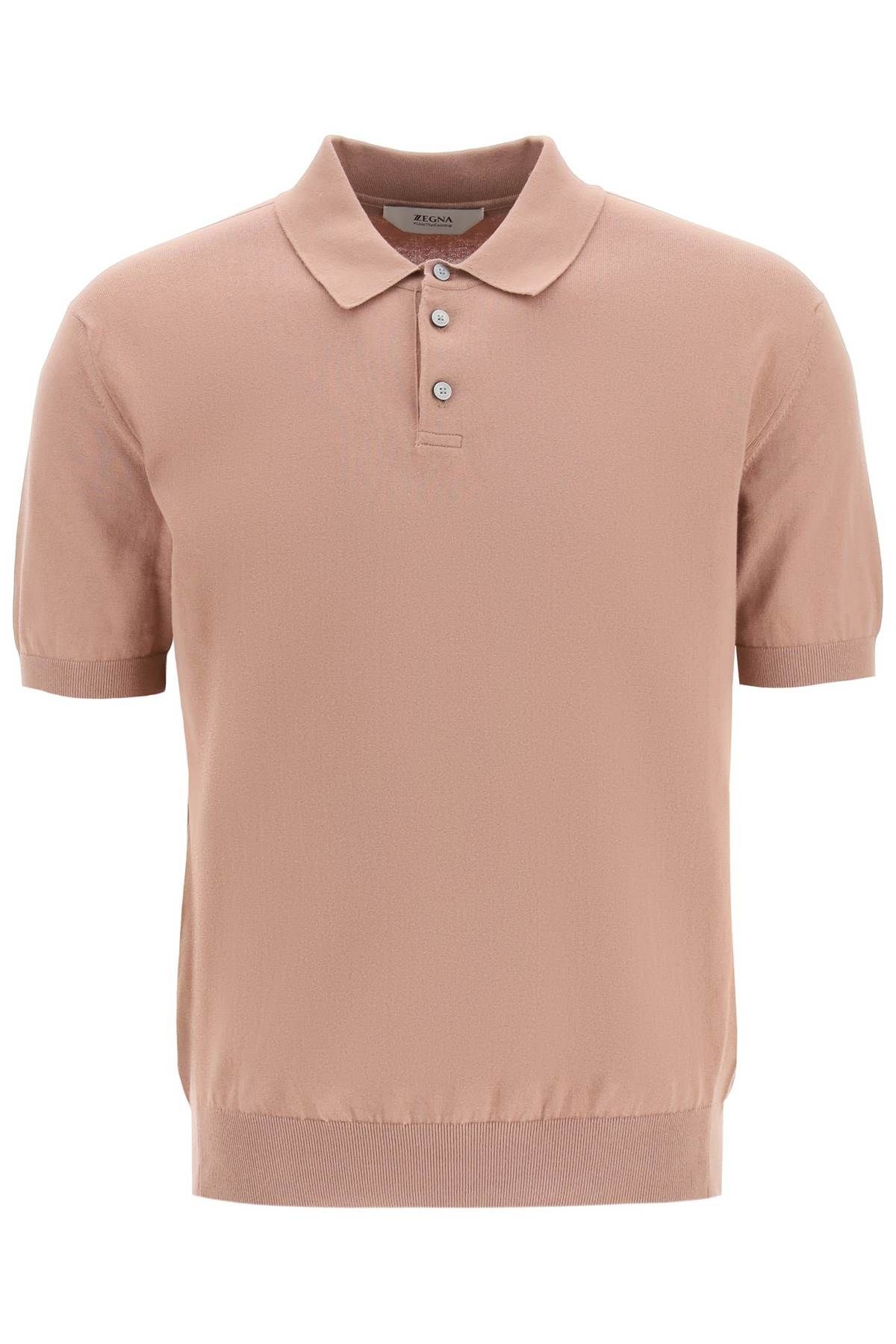 COTTON KNIT POLO SHIRT - 1