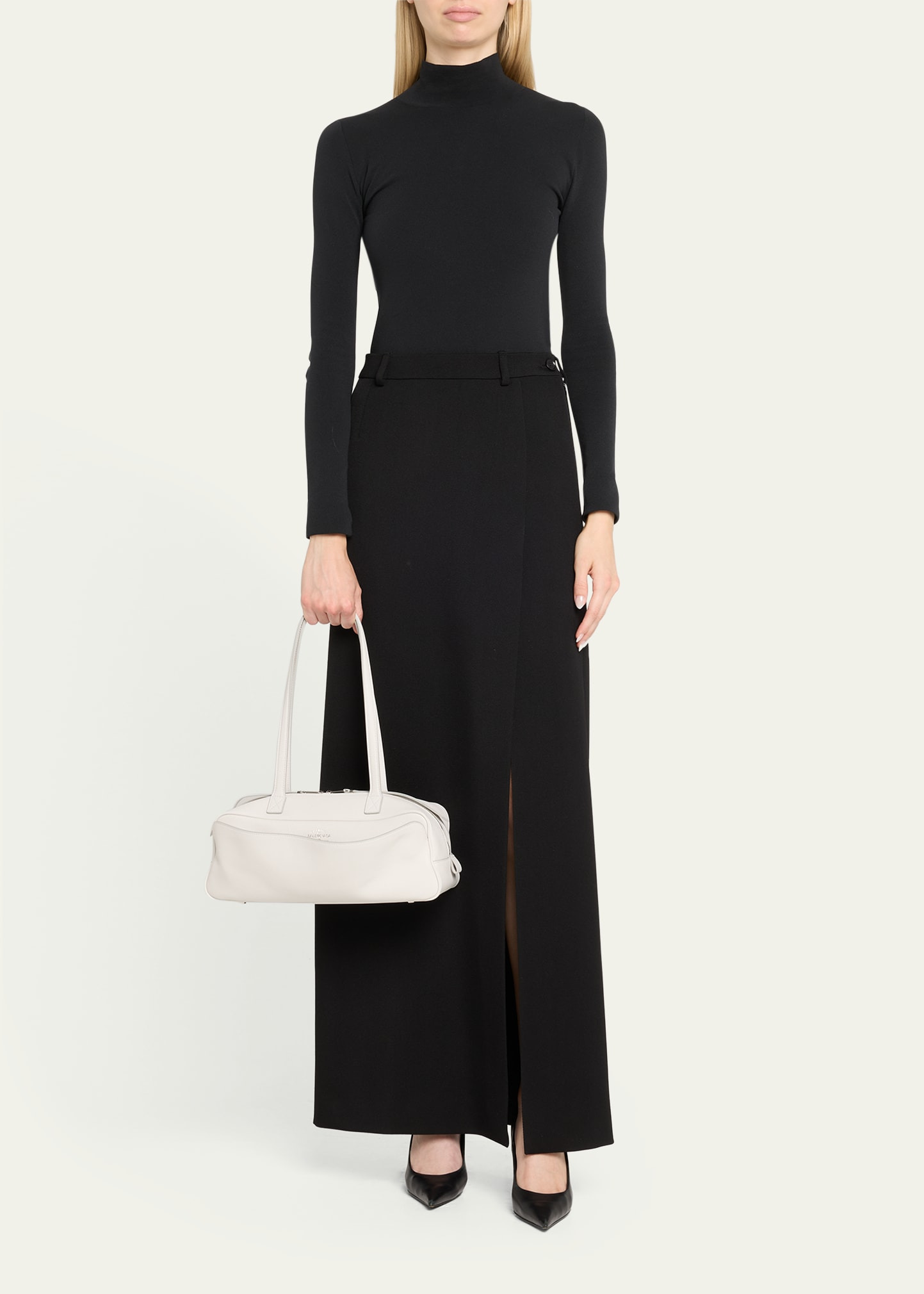 Carrie Small Leather Bowling Shoulder Bag - 5