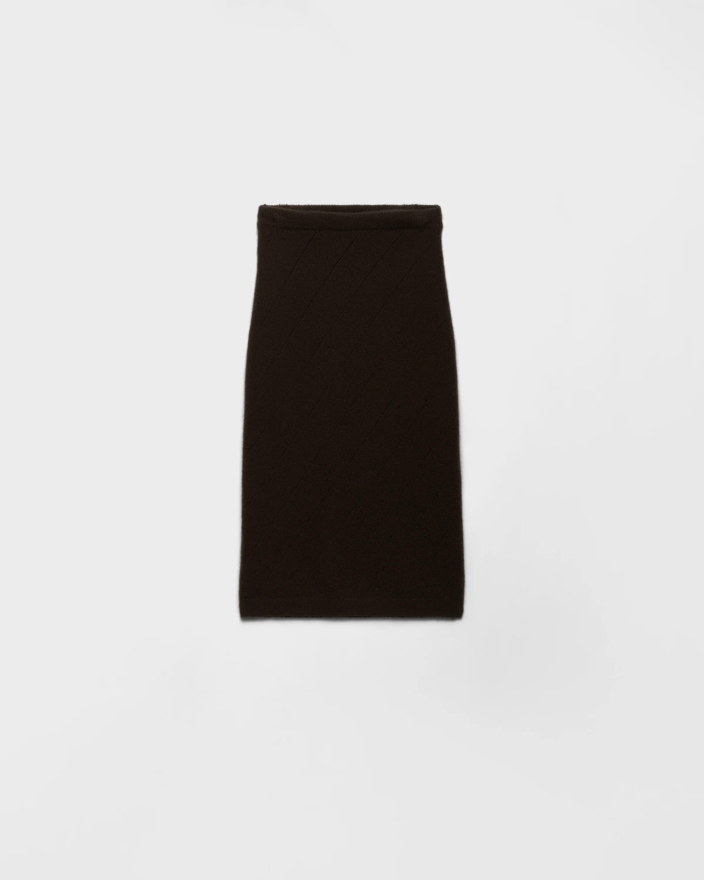 Openwork cashmere knit skirt - 1