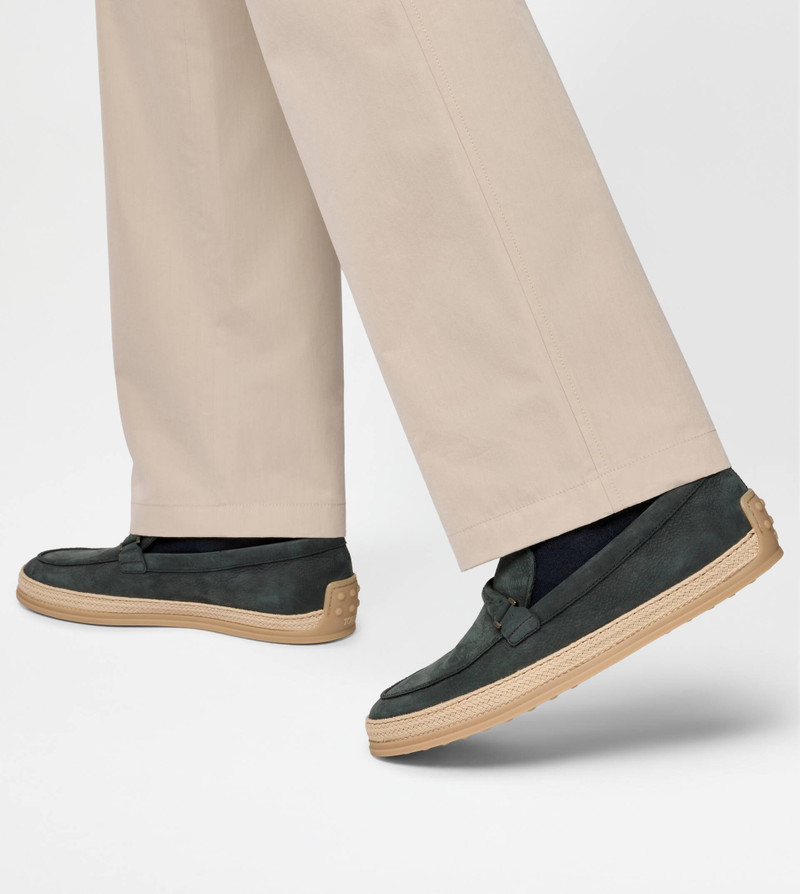 LOAFERS IN NUBUCK - BLUE 7