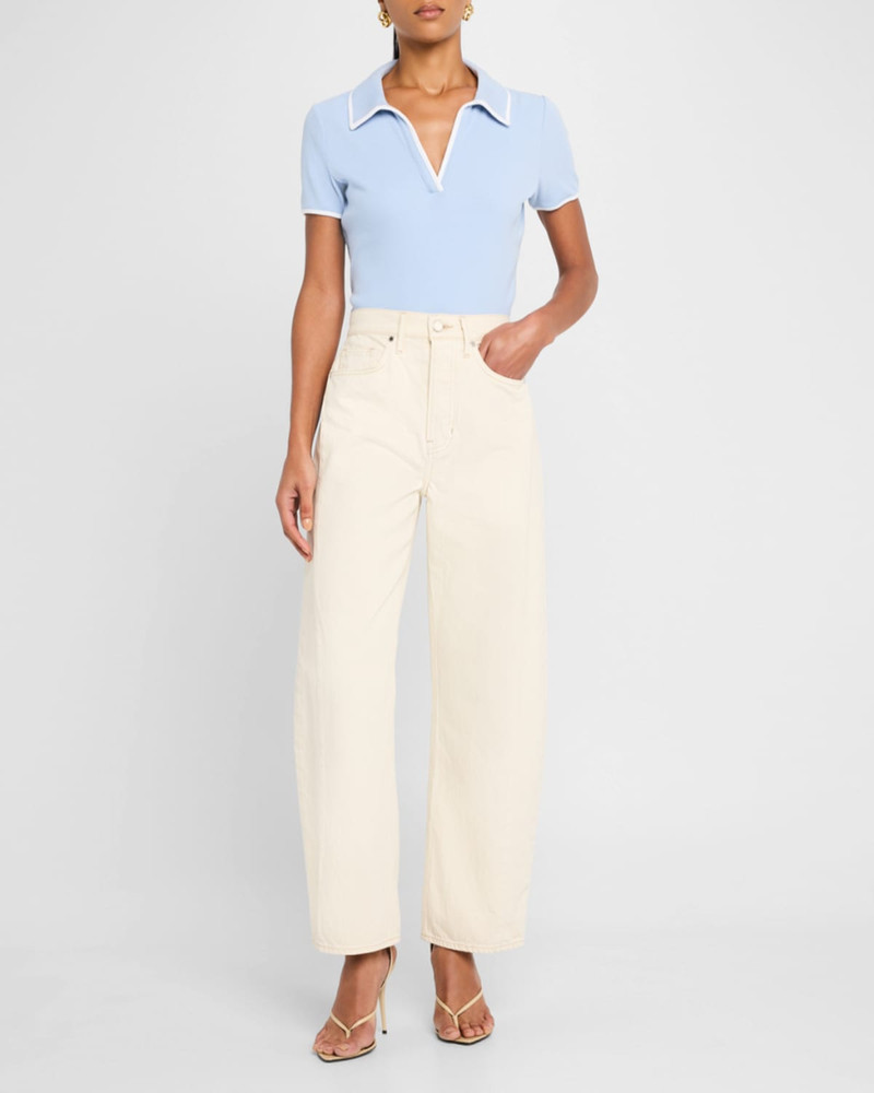 VERONICA BEARD Ryder High-Rise Saddle Jeans outlook