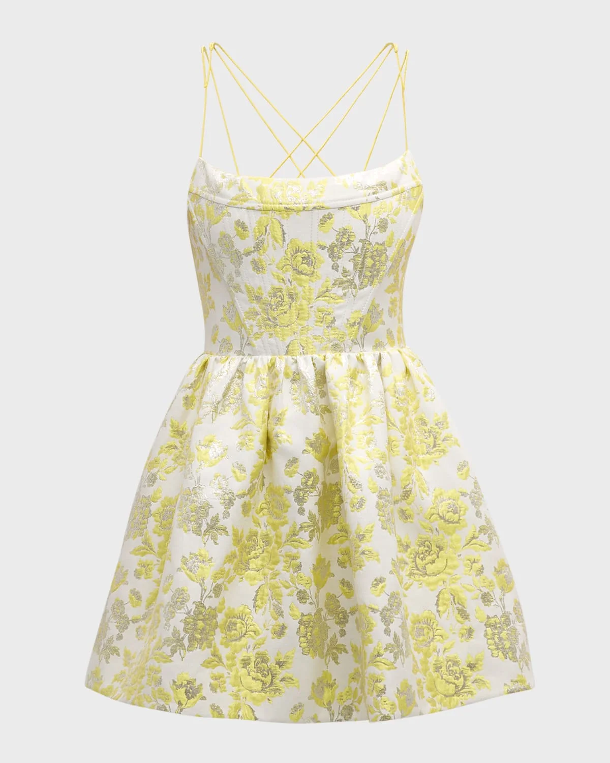 Nat Floral Strappy Mini Dress - 1