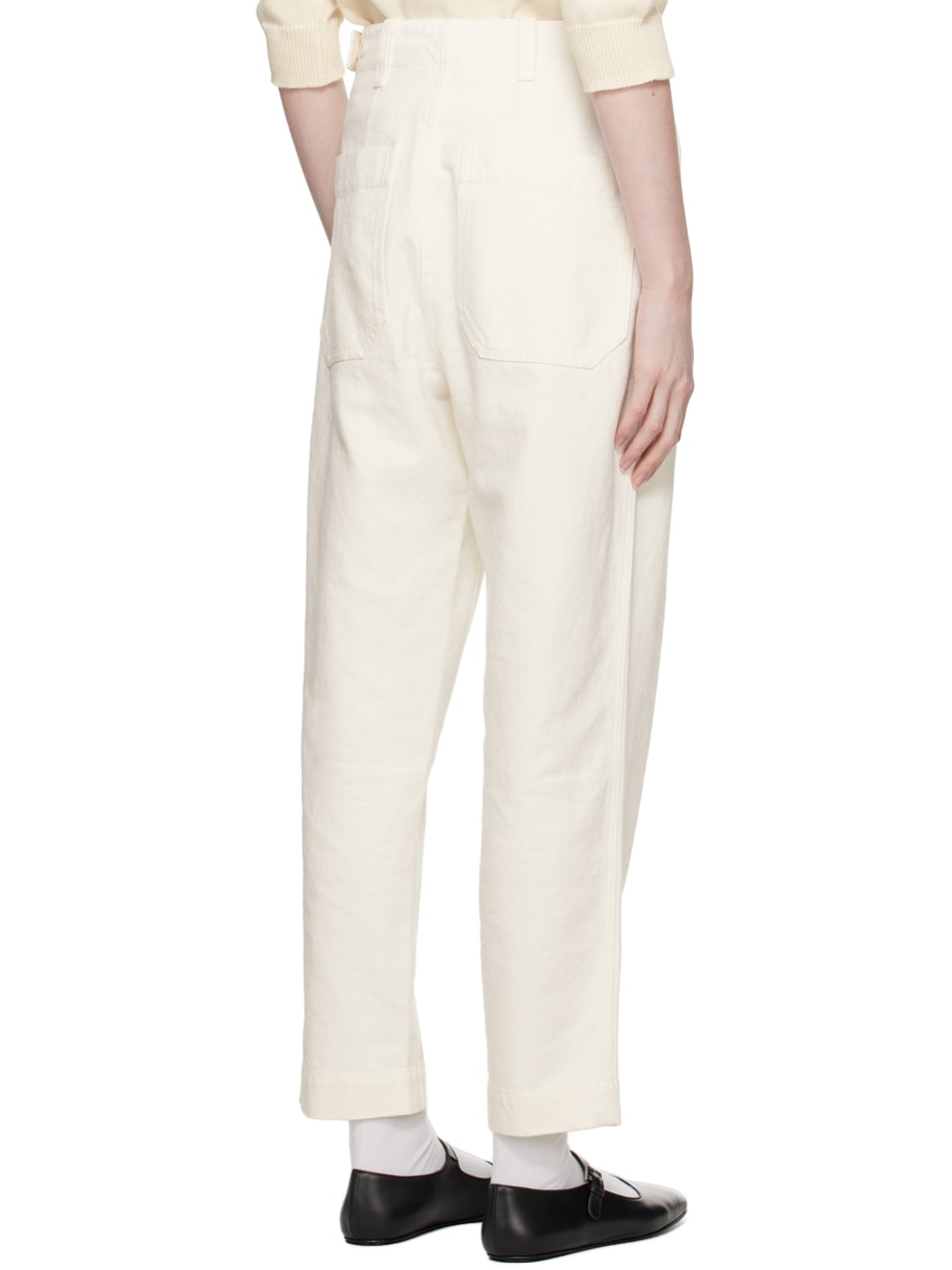 Off-White Tapered Trousers - 3