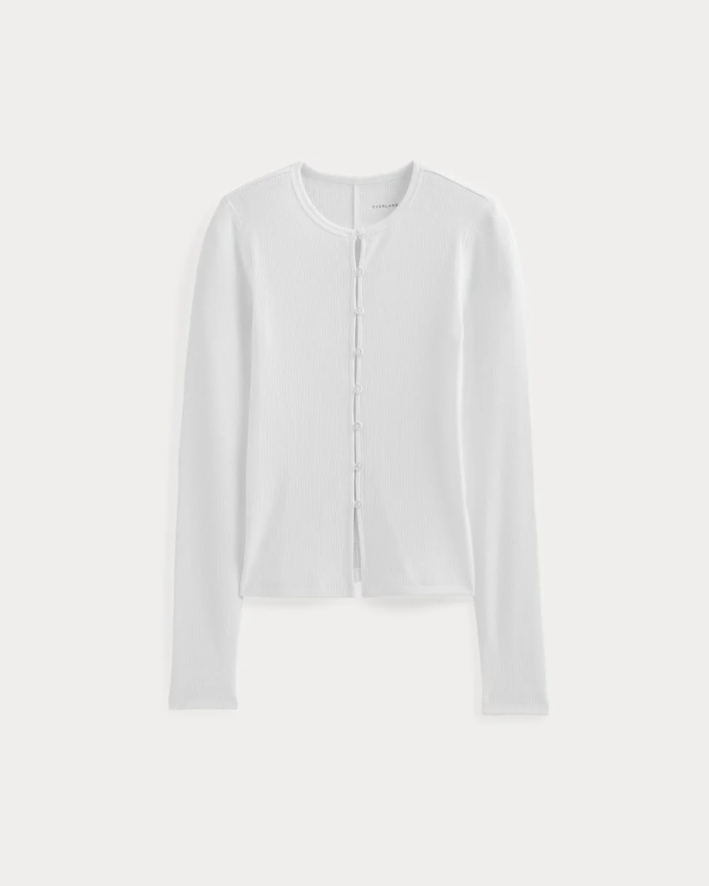 LUXE RIB BUTTON-UP TOP - 1