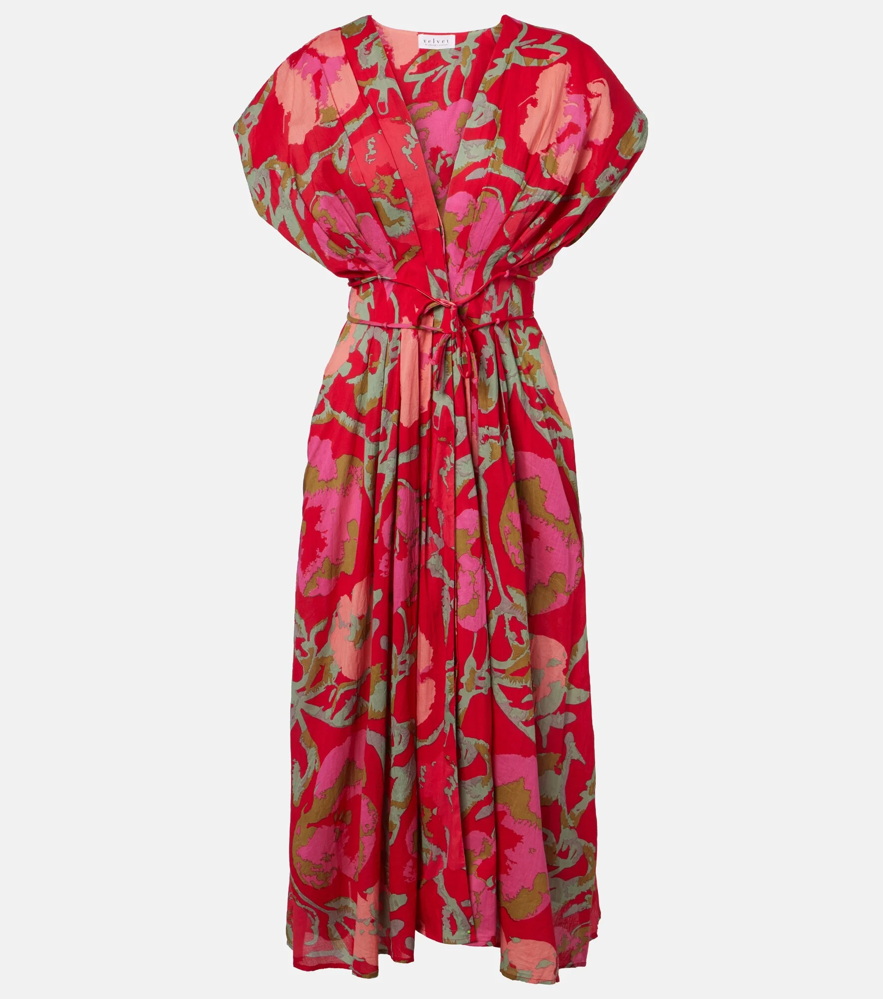 Leilani printed cotton midi dress - 1