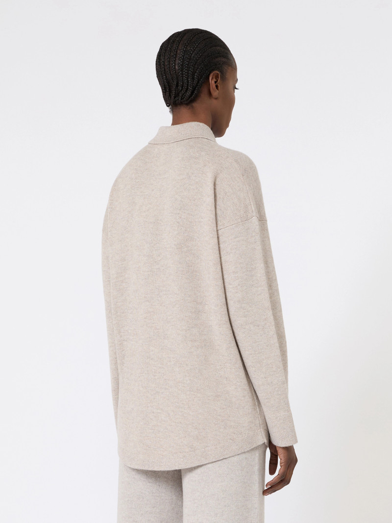 GATTI Wool and cashmere cardigan - BEIGE 4