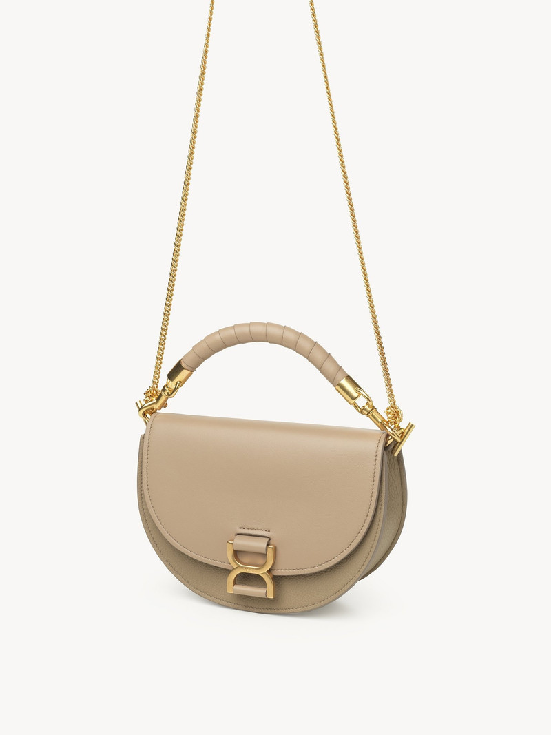 MARCIE CHAIN FLAP BAG IN GRAINED LEATHER 3