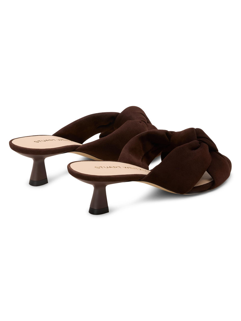 Women's Soplaya 50MM Suede Slip-On Sandals - Walnut 3