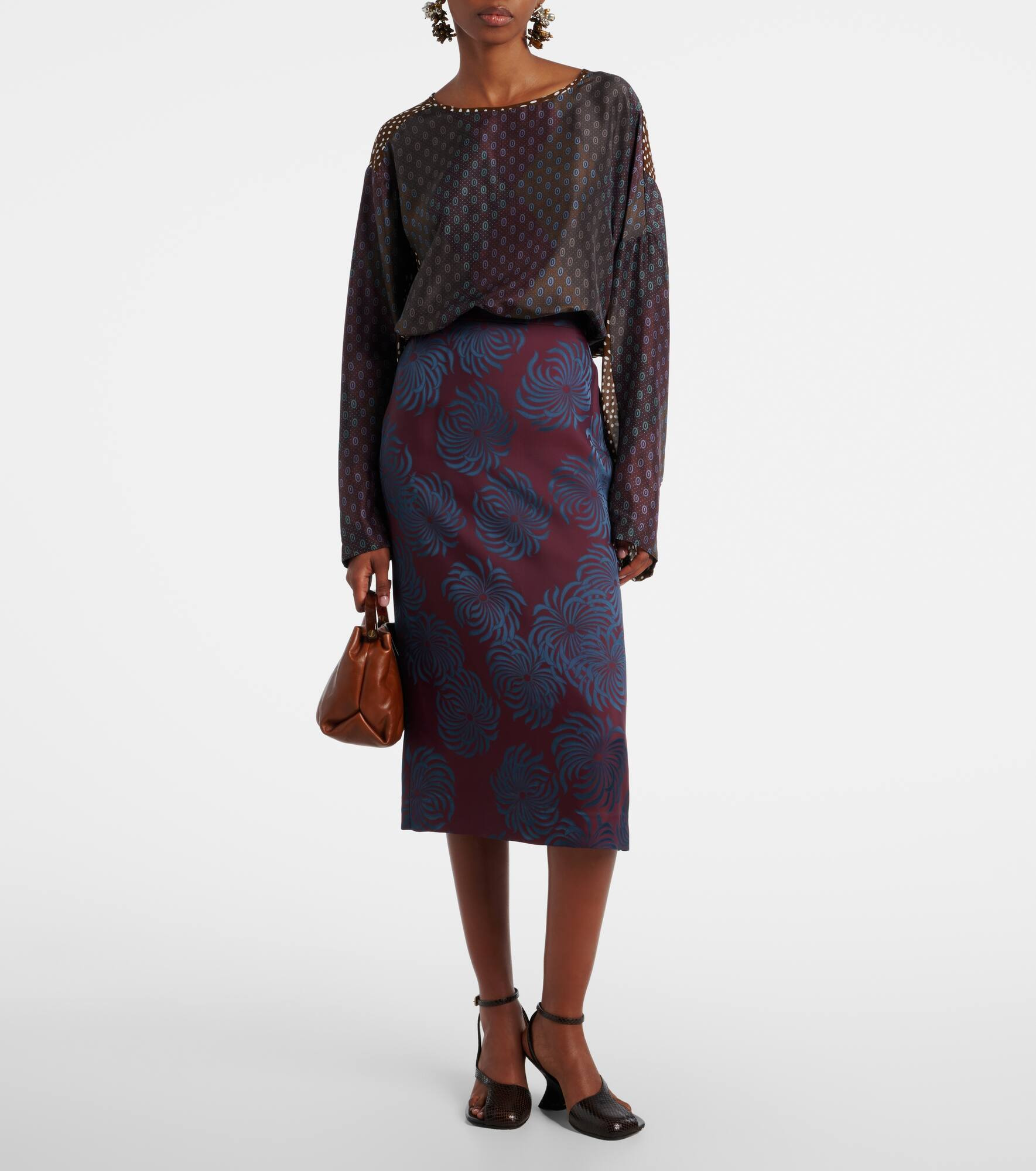 Printed midi skirt - 2