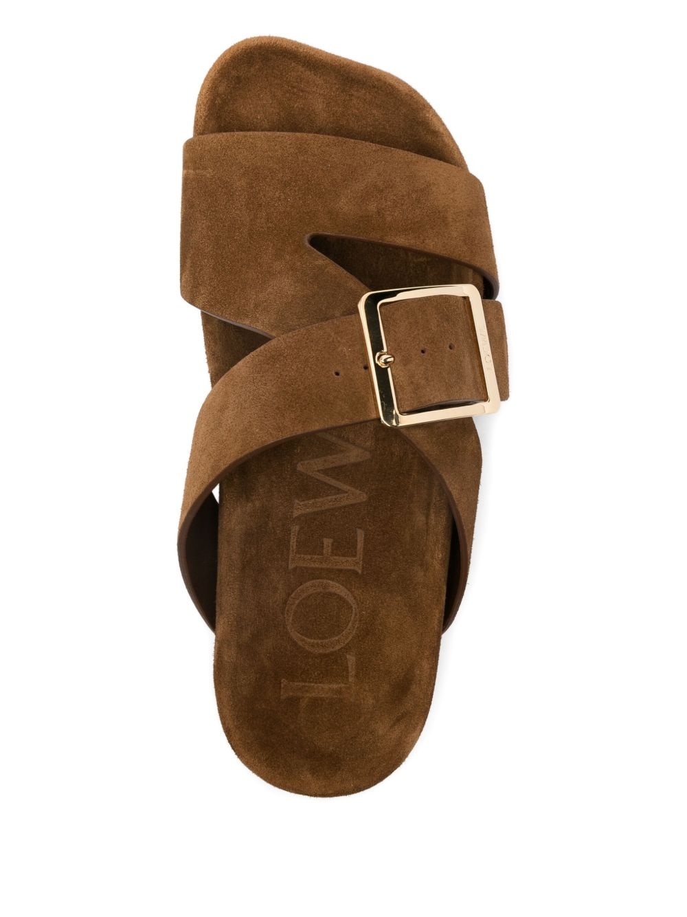 Ease Buckle suede sandals - 4