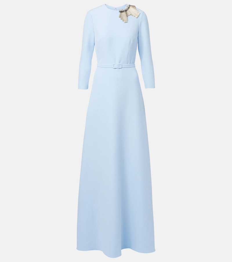 Embellished crêpe gown 1