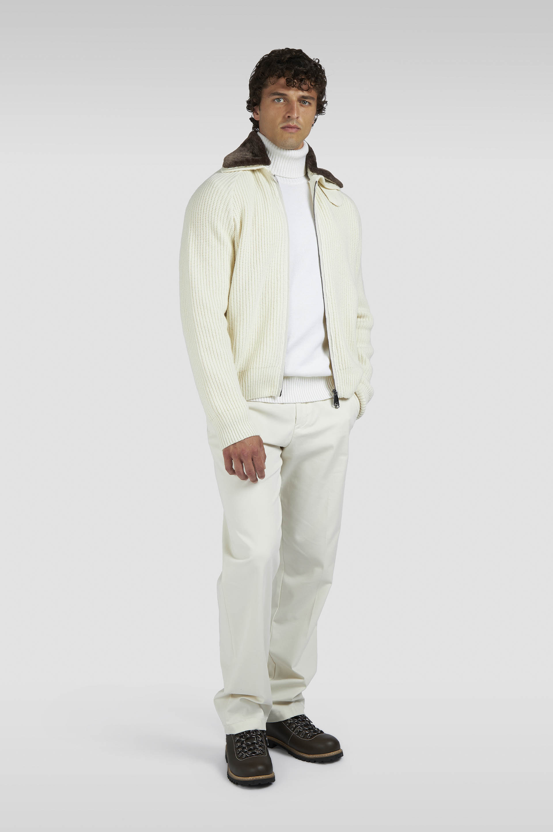RE-WOOL ZIP-UP SWEATER - 2