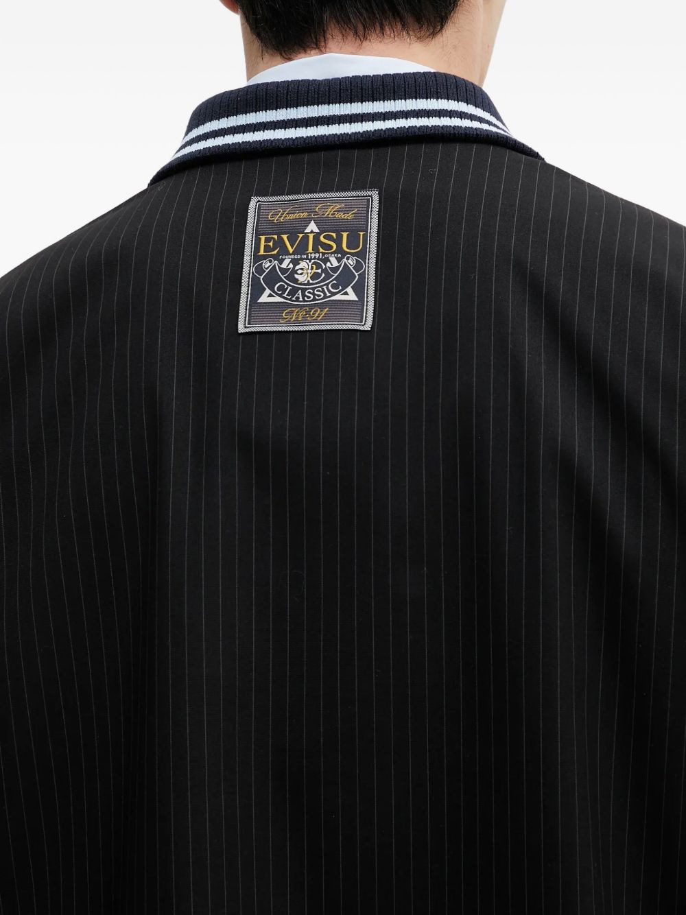 pinstripe varsity jacket - 4