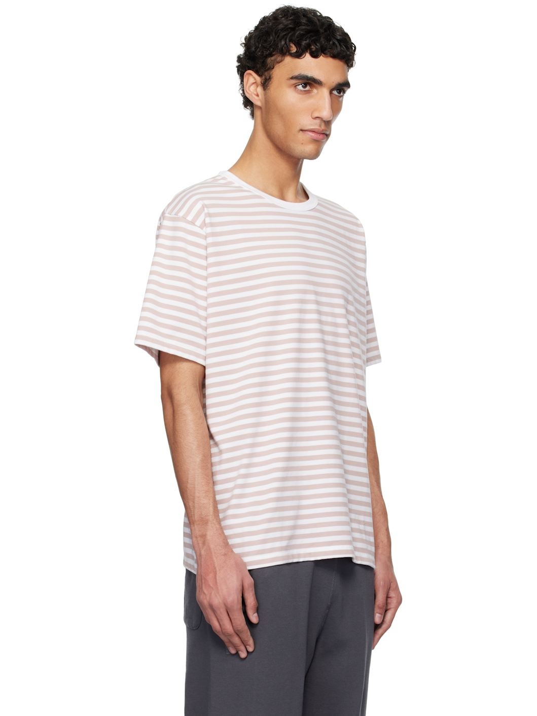 Pink & White COOLMAX Stripe Jersey T-shirt - 2