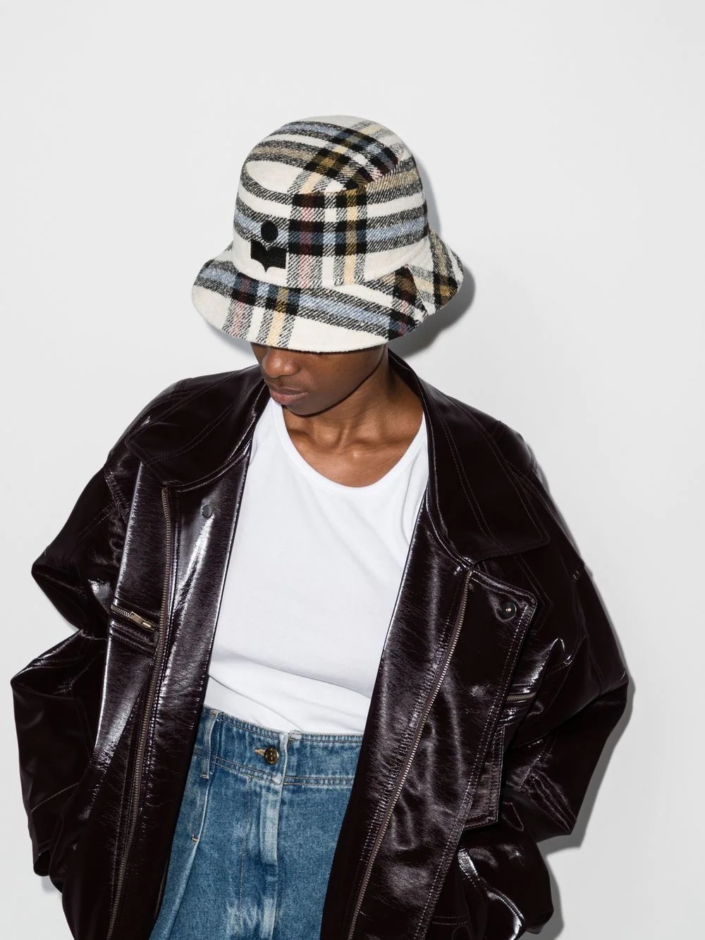 Haley check bucket hat - 2