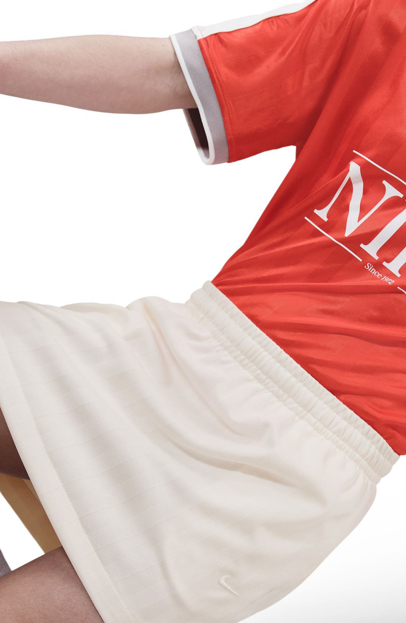 Nike Sportswear Jacquard Stripe Miniskirt in Pale Ivory/Sail at Nordstrom - 3