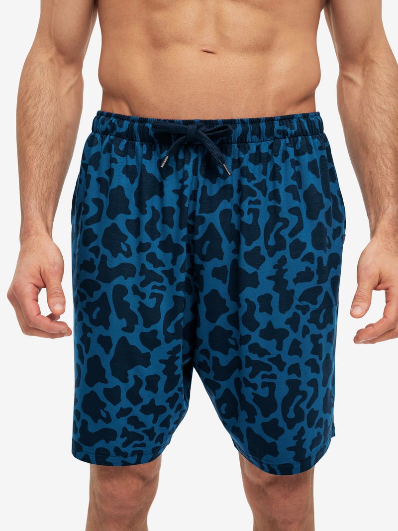 Men's Lounge Shorts London 7 Micro Modal Stretch Navy - 6