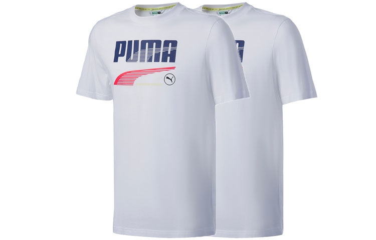 PUMA Team Graphic Tee 'White' 532704-02 - 3