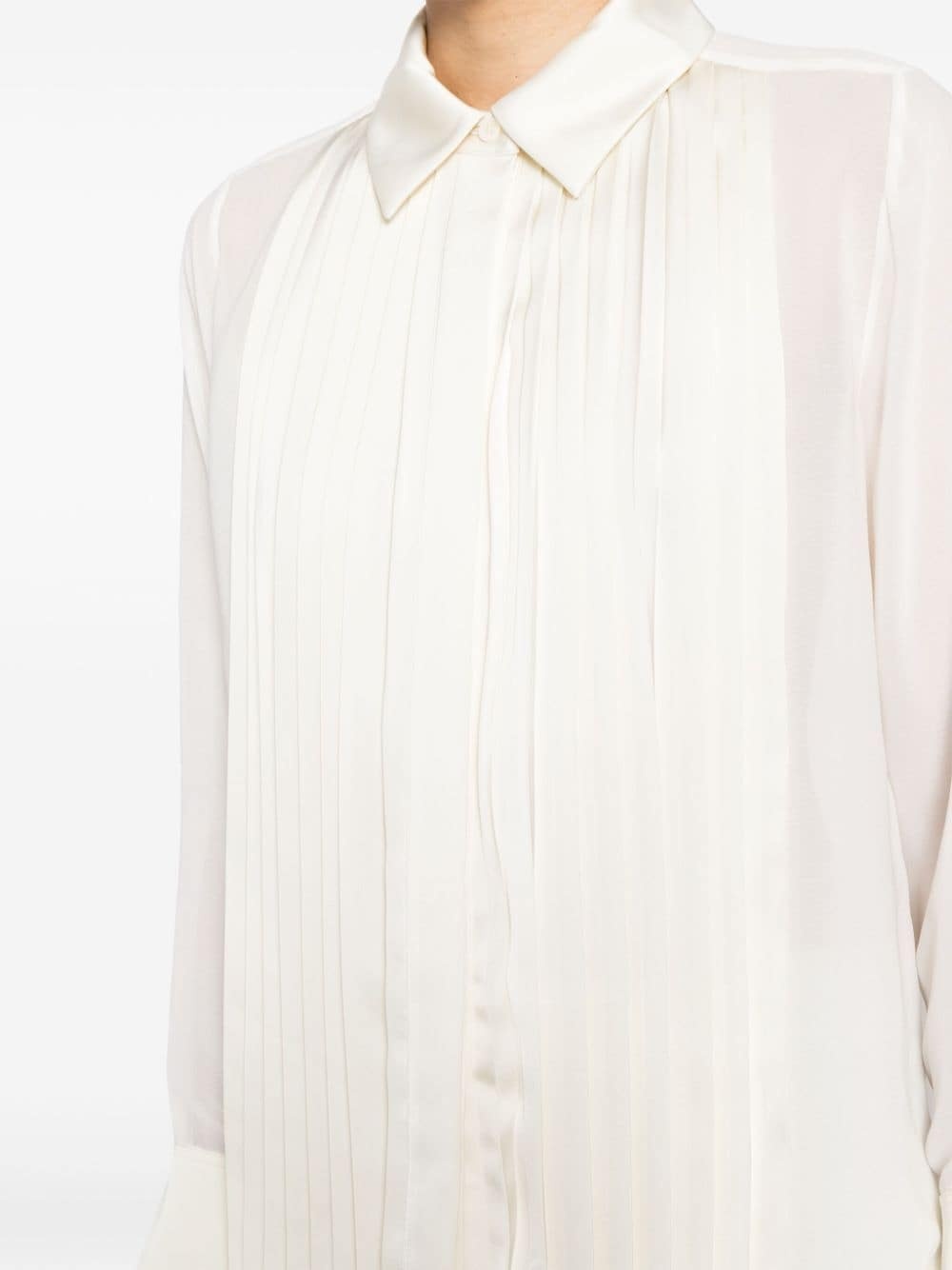 Vinka pleated long-sleeve shirt - 5