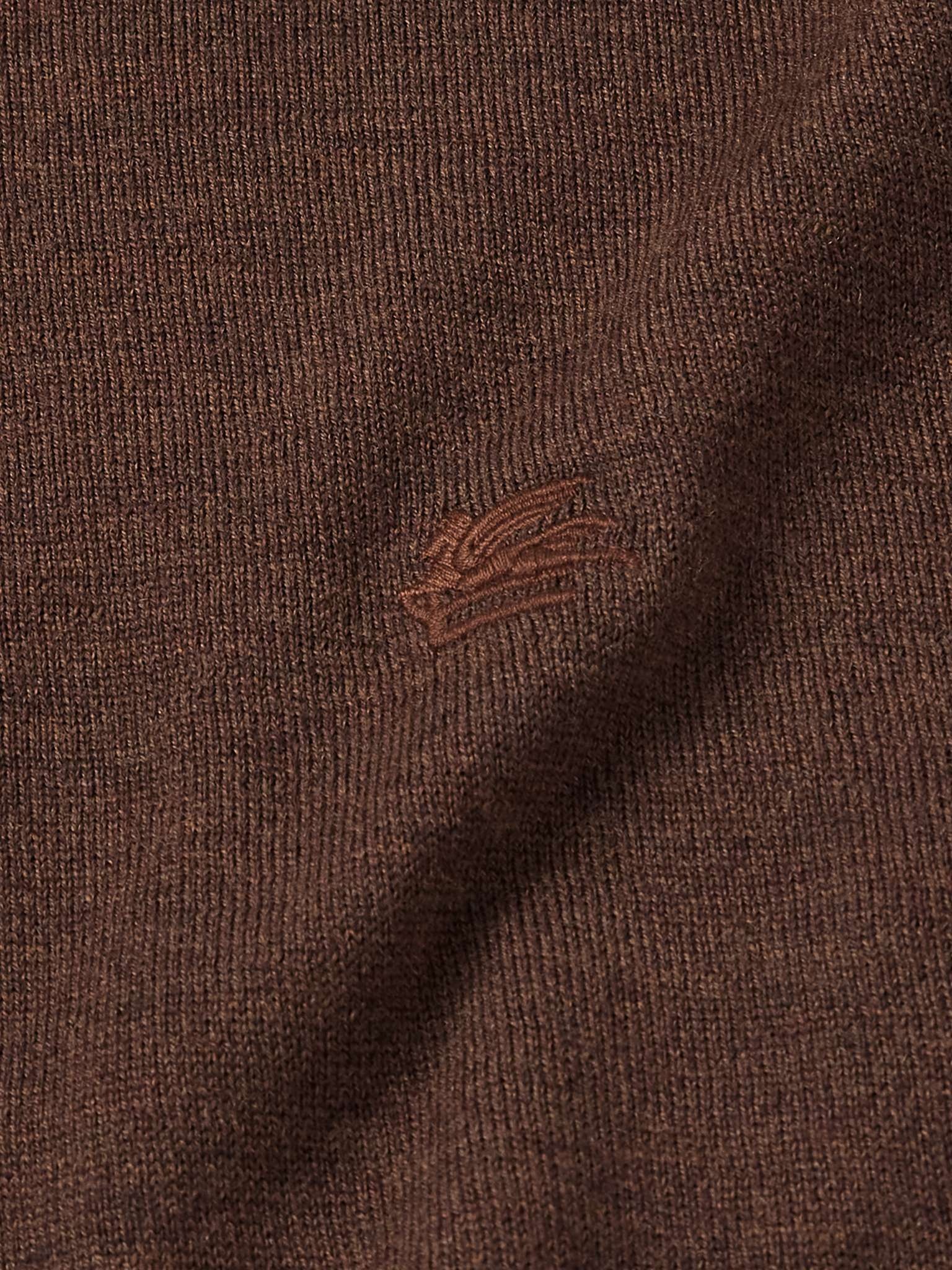 Logo-Embroidered Wool Rollneck Sweater - 5