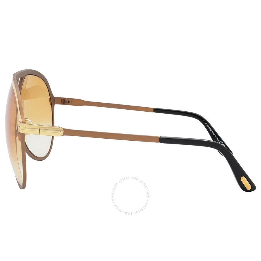 Open Box - Tom Ford Xavier Brown Gradient Pilot Men's Sunglasses FT1060 30F 64 - 3