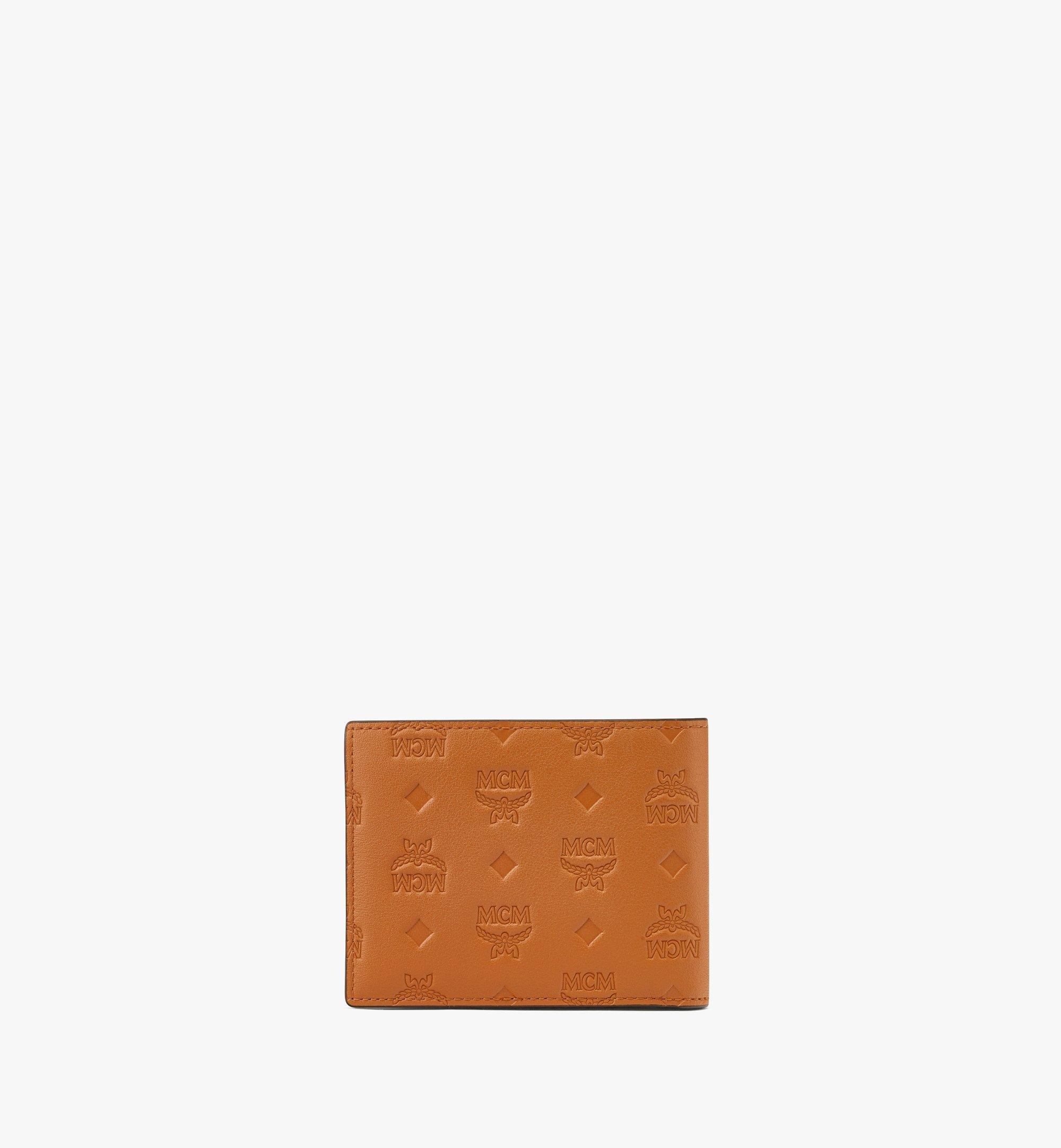 Bifold Wallet w/ Card Case in Embossed Monogram Leather - 3