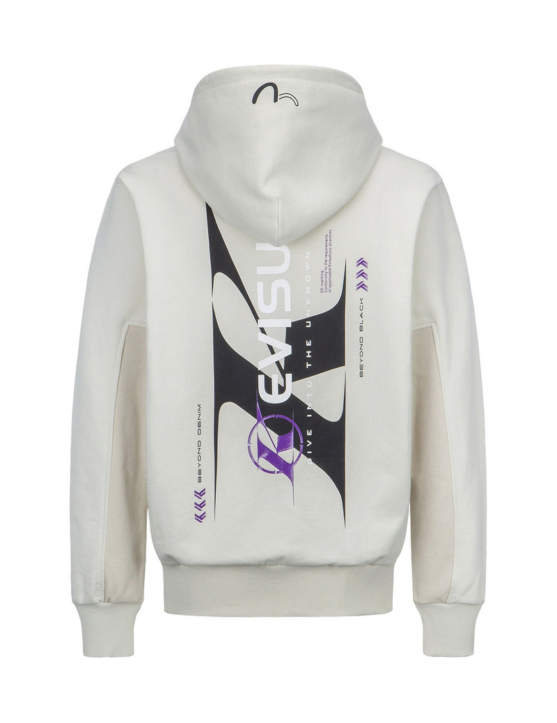 Color-Block Logo Print Hooded Sweatshirt 7